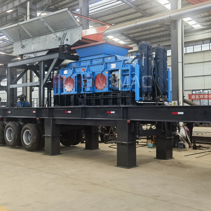 建筑垃圾移動破碎站,