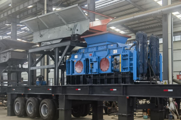 移動對輥破碎機